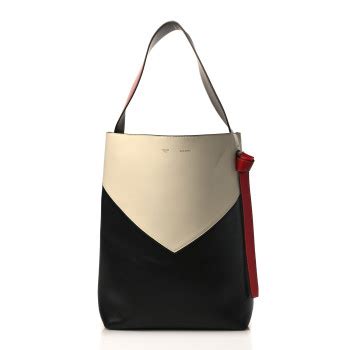 celine cabas twisted|CELINE Shiny Smooth Calfskin Small Twisted Cabas Washed .